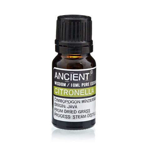 Citronella Essential Oil (Cymbopogon nardus) – 10ml | Fresh, Citrusy & Insect-Repellent