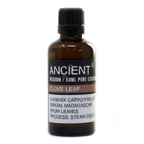 Clove Leaf Essential Oil (Eugenia caryophyllata) – 50ml | Antimicrobial, Analgesic & Warming