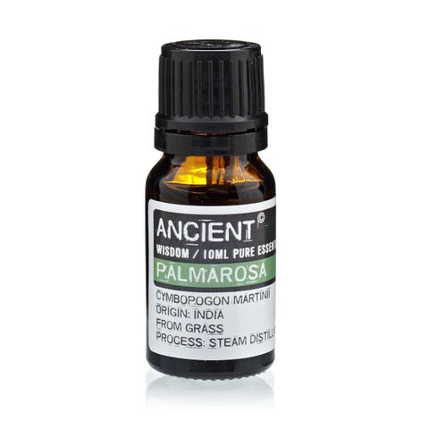 Palmarosa Essential Oil (Cymbopogon martinii) – 10ml | Hydrating, Antibacterial & Balancing for Skin & Mind