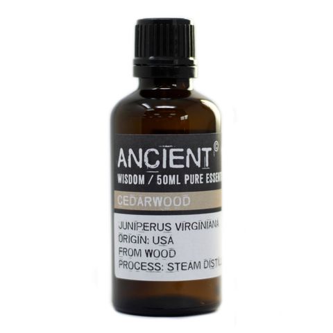 Cedarwood Virginian Essential Oil (Juniperus virginiana) – 50ml | Grounding, Respiratory & Skin Toning Support