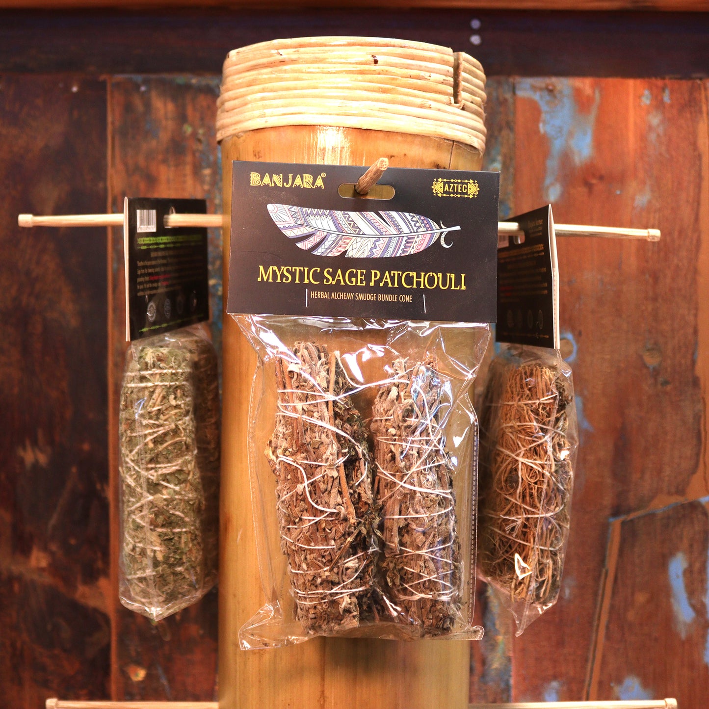 Banjara Himalayan Sage & Patchouli Smudge Sticks – 2-Pack | Grounding & Emotional Balance