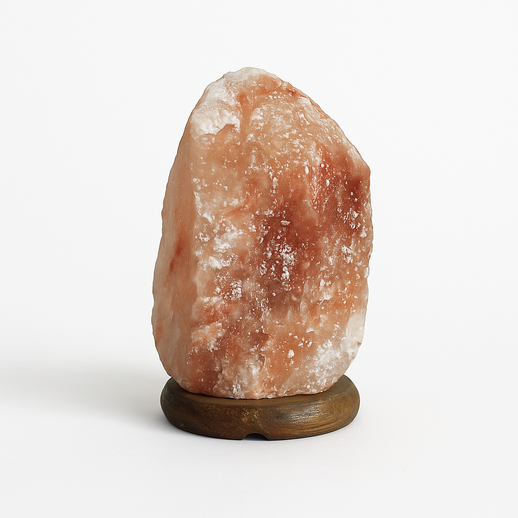 Pink Himalayan Salt Lamp – Medium | Natural Salt with Wooden Base