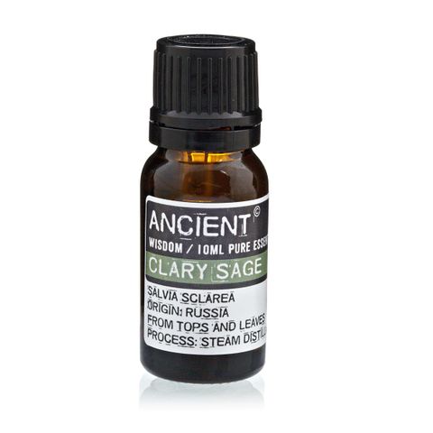 Clary Sage Essential Oil (Salvia sclarea) – 10ml | Hormonal Support, Calming & Skin-Soothing