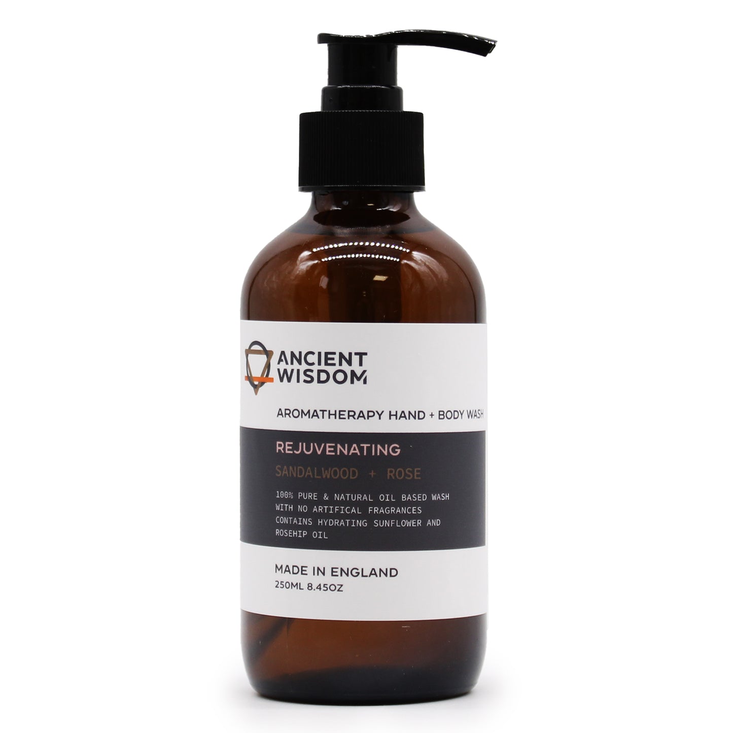 Aromatherapy Hand & Body Wash – Rejuvenating | Sandalwood & Rose Essential Oils
