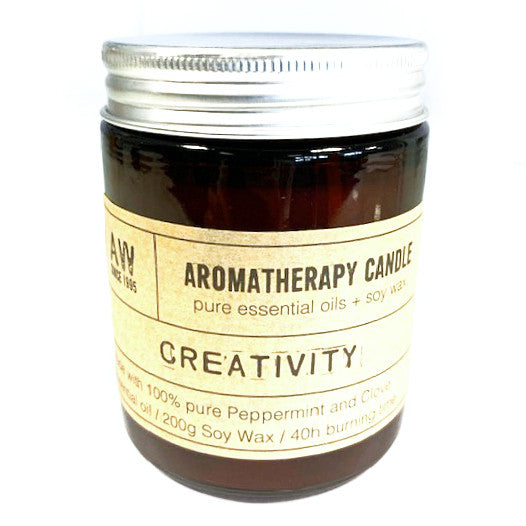Creativity Aromatherapy Candle – 450g | Soy Wax with Peppermint & Clove Essential Oils