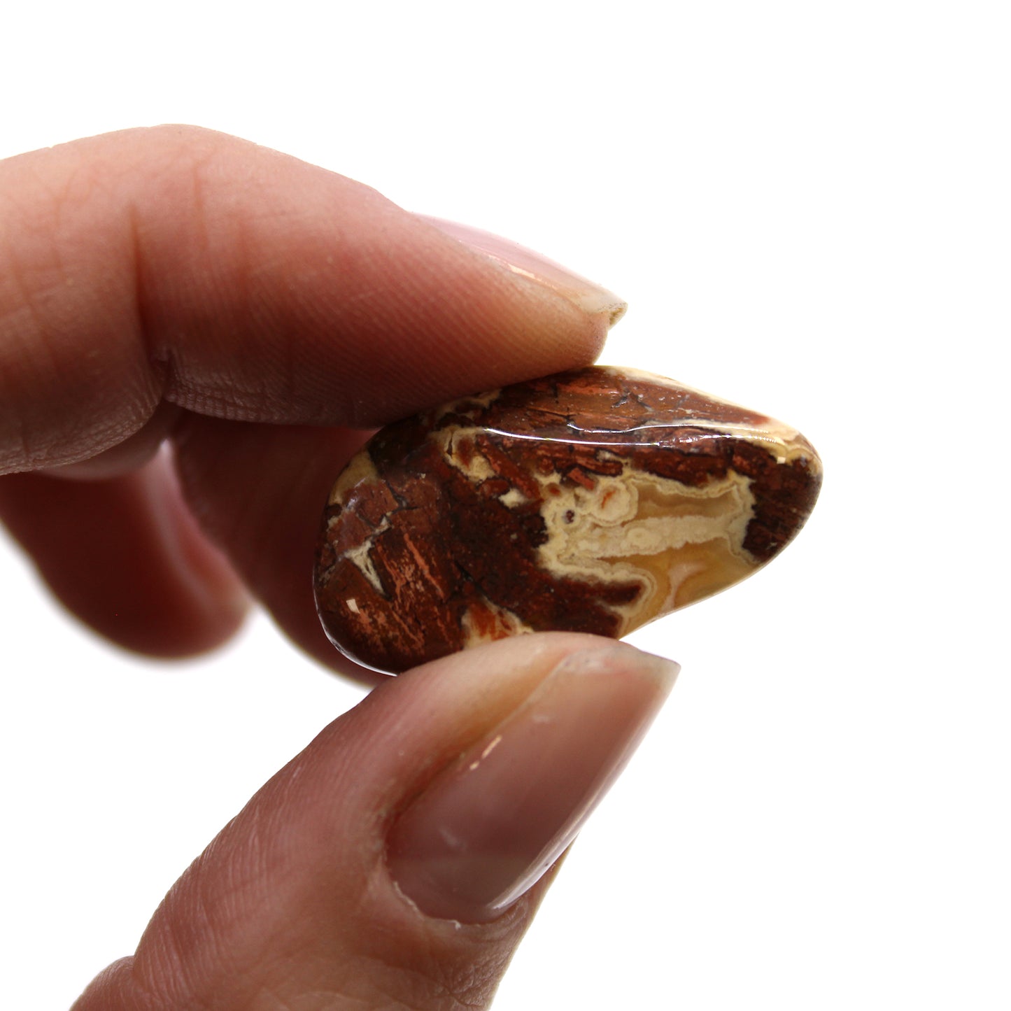 Light Brecciated Jasper African Tumble Stones – Small | 24-Pack