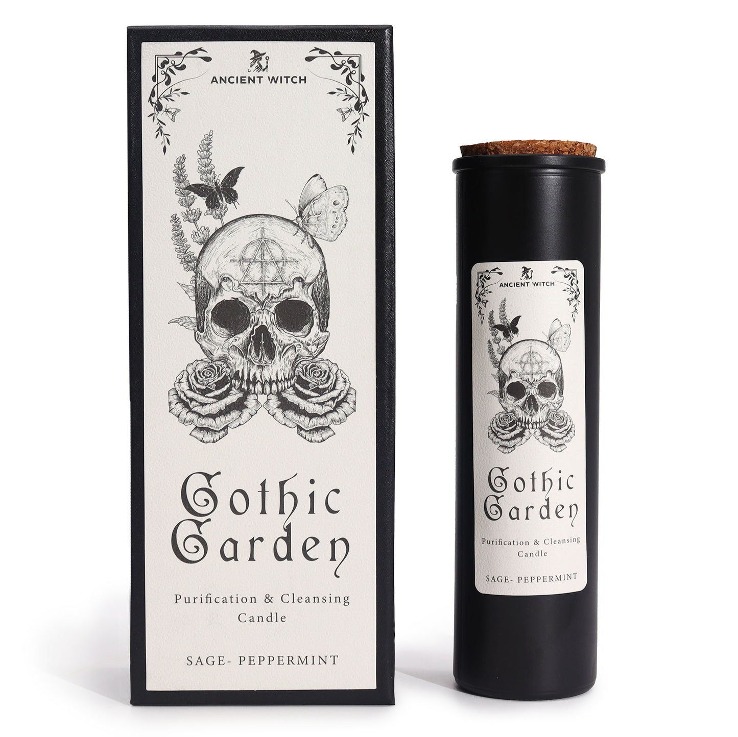 Gothic Garden Ancient Witch Ritual Candle – 700g | Cleansing & Purification