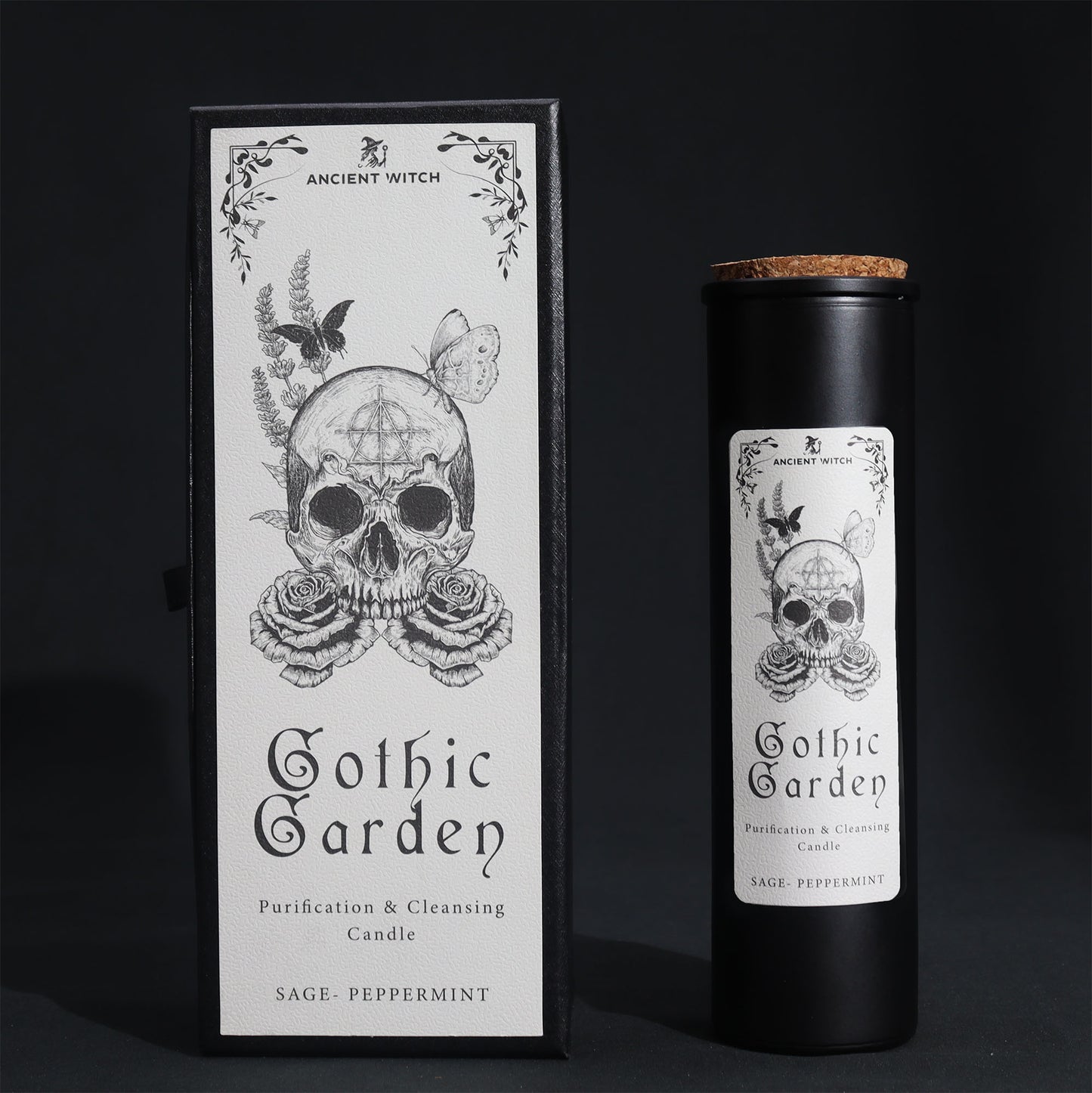 Gothic Garden Ancient Witch Ritual Candle – 700g | Cleansing & Purification