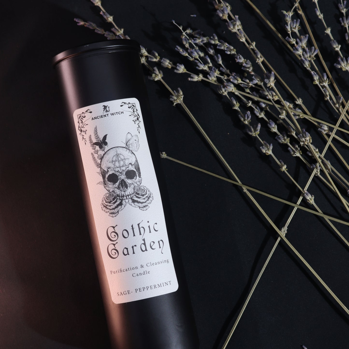 Gothic Garden Ancient Witch Ritual Candle – 700g | Cleansing & Purification