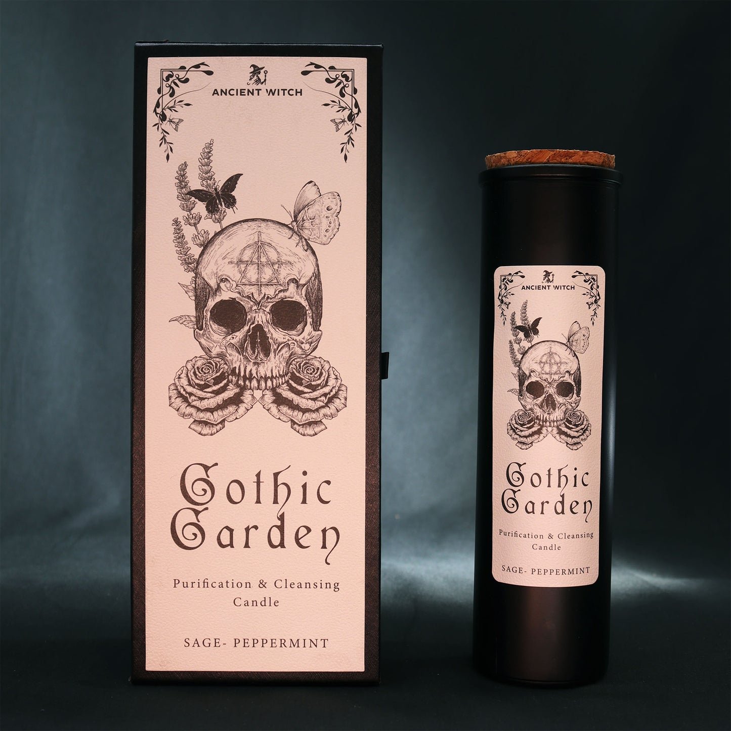 Gothic Garden Ancient Witch Ritual Candle – 700g | Cleansing & Purification