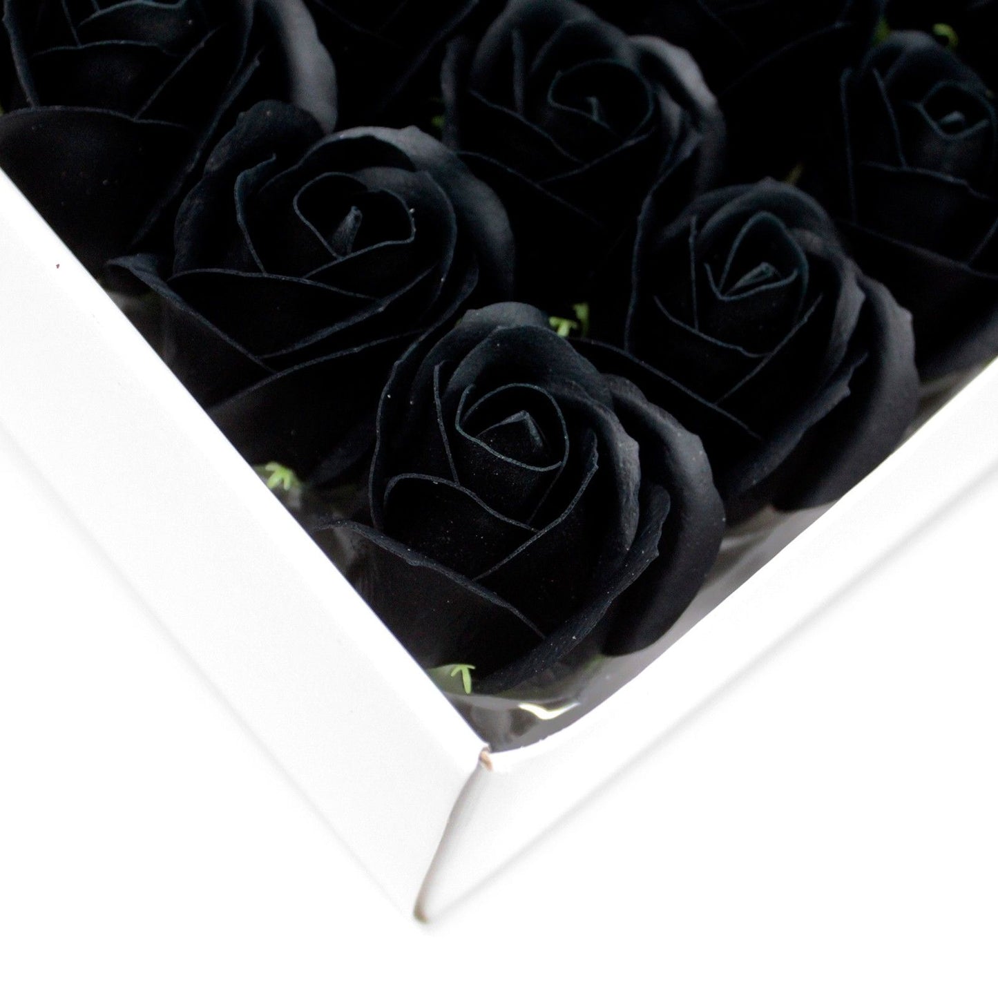 Craft Soap Flowers – Medium Black Rose | Pack of 10