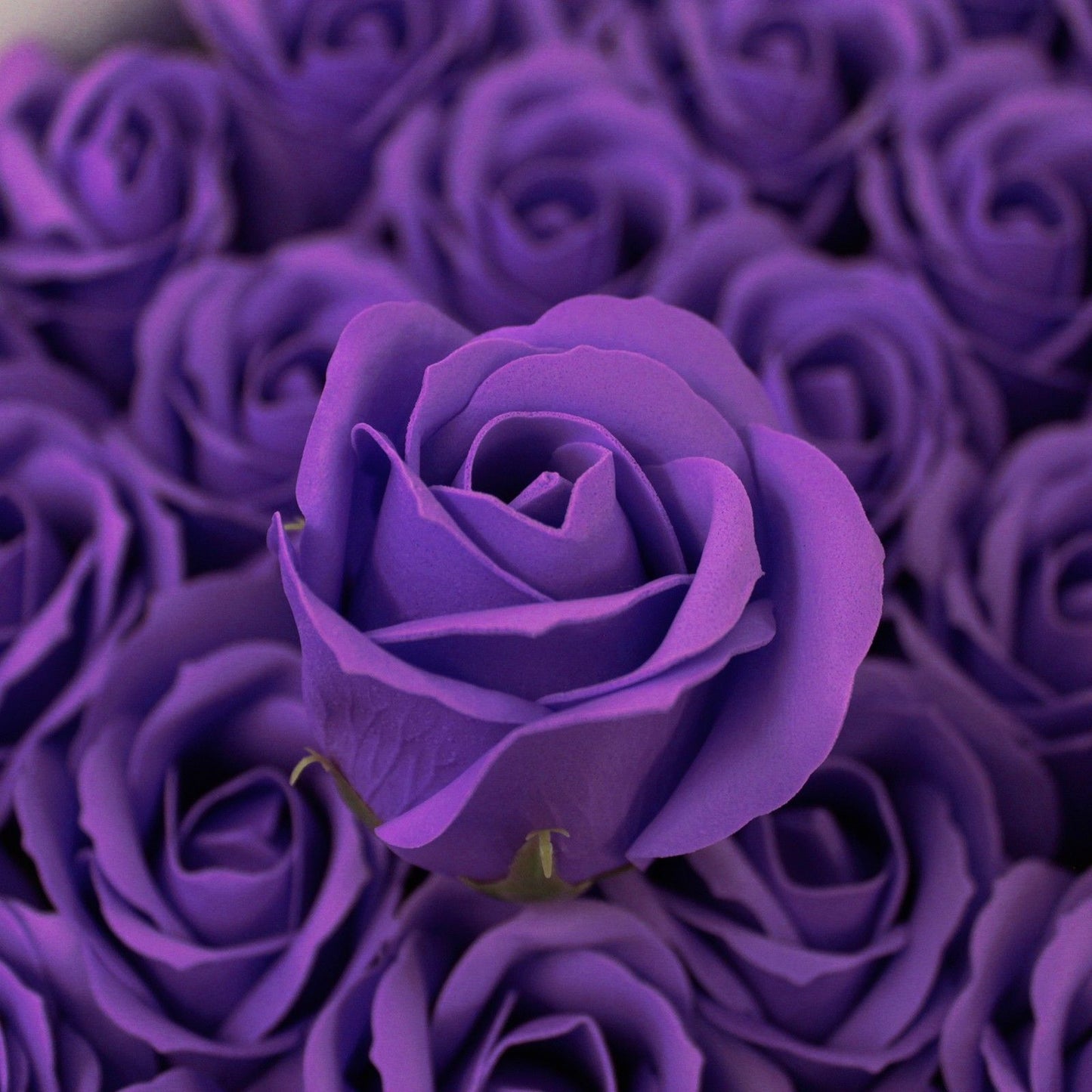 Craft Soap Flowers – Medium Lavender Roses | Pack of 10