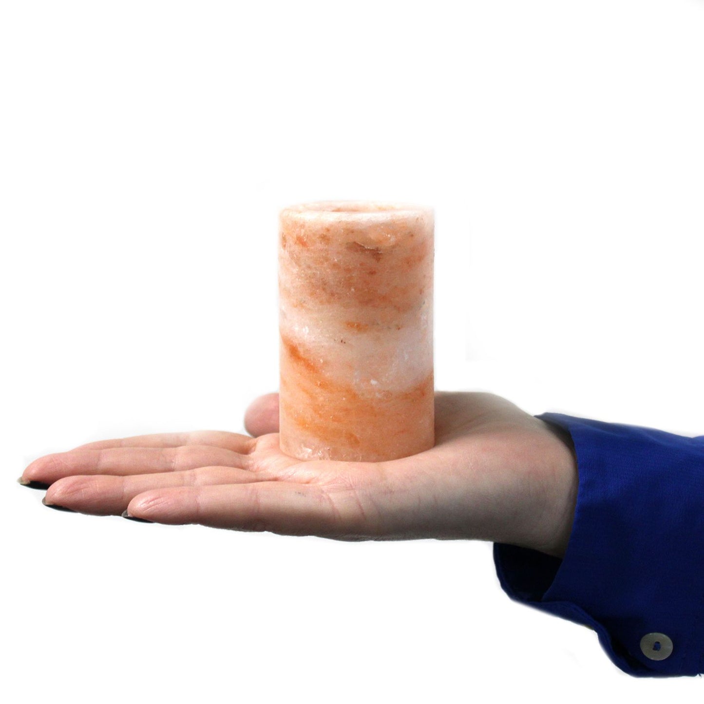 Himalayan Salt Shot Glasses – Set of 2 | With Wooden Serving Stand