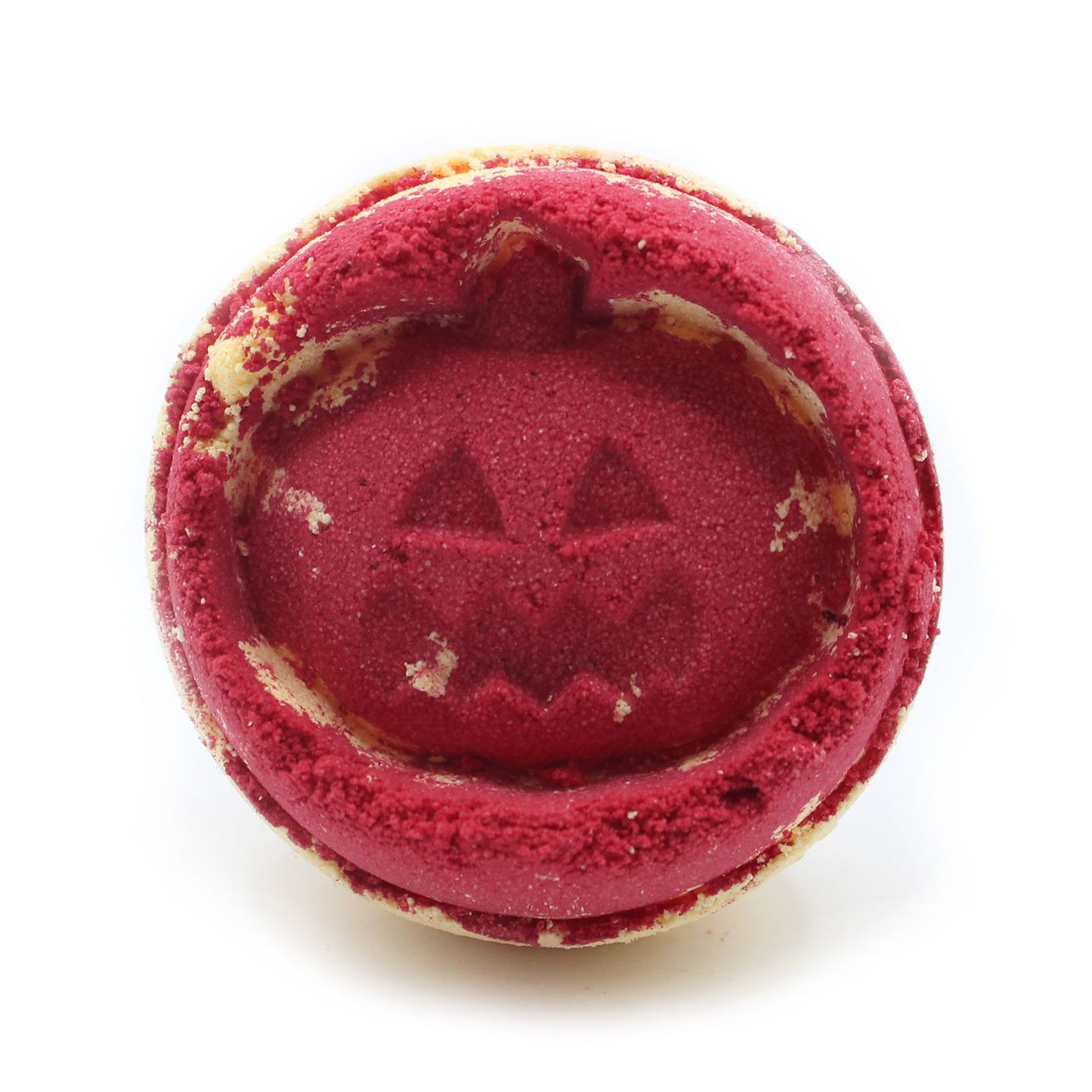 Halloween Bath Bomb – Red & Orange Carved Pumpkin | Aniseed Fragrance