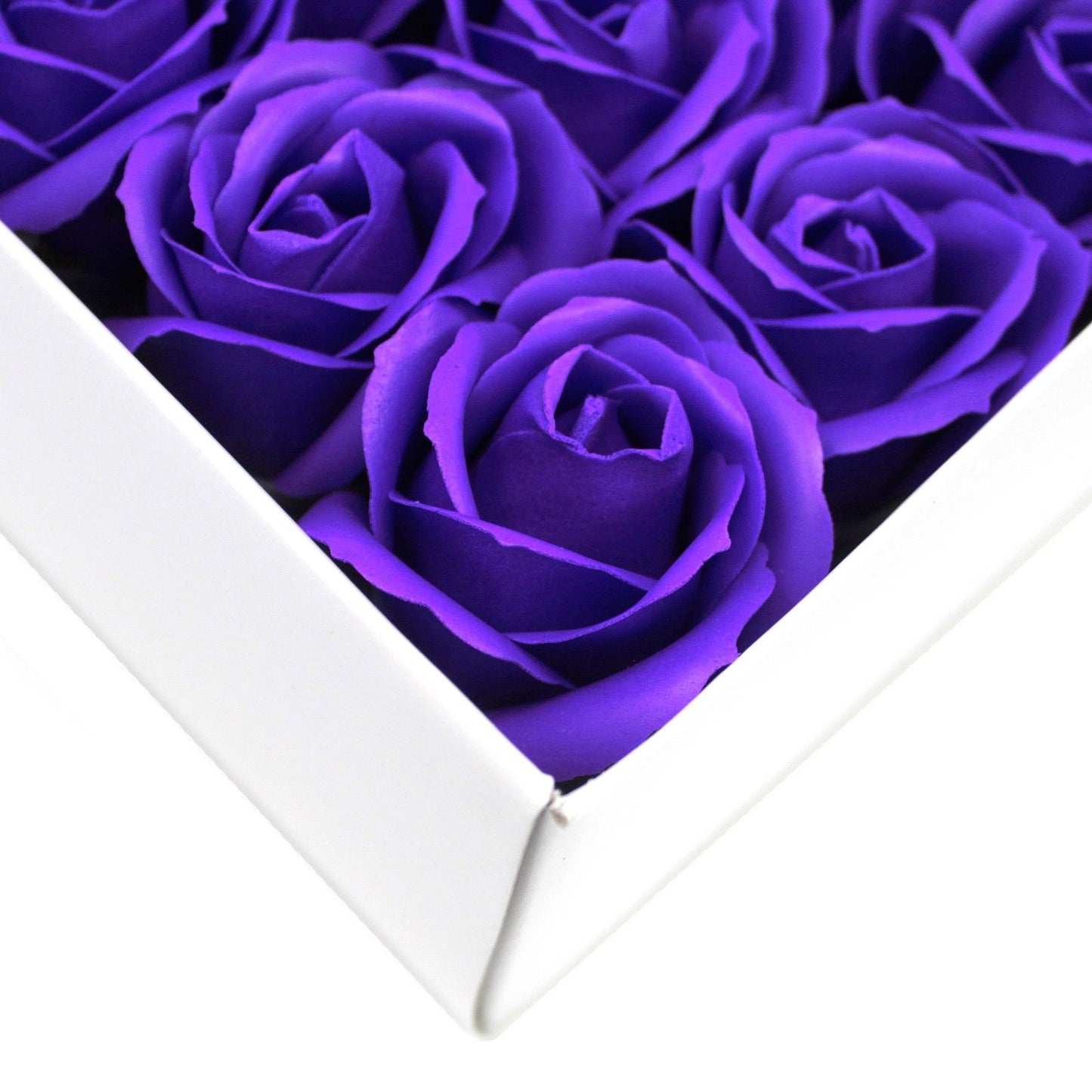 Craft Soap Flowers – Medium Violet Roses | Pack of 10