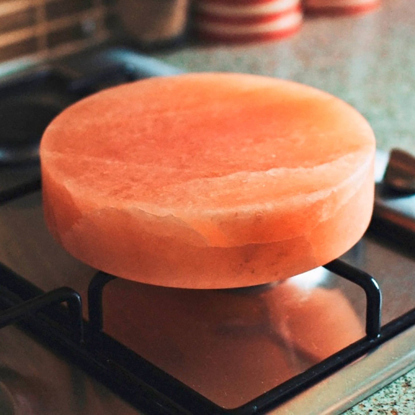 Himalayan Salt Cooking & Serving Plate – Round | Naturally Antibacterial