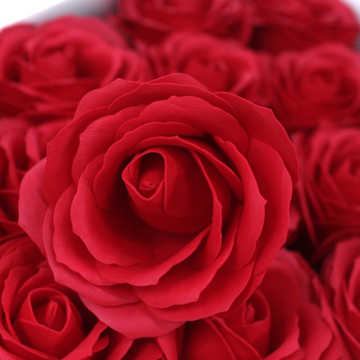 Craft Soap Flowers – Medium Red Roses | Pack of 10