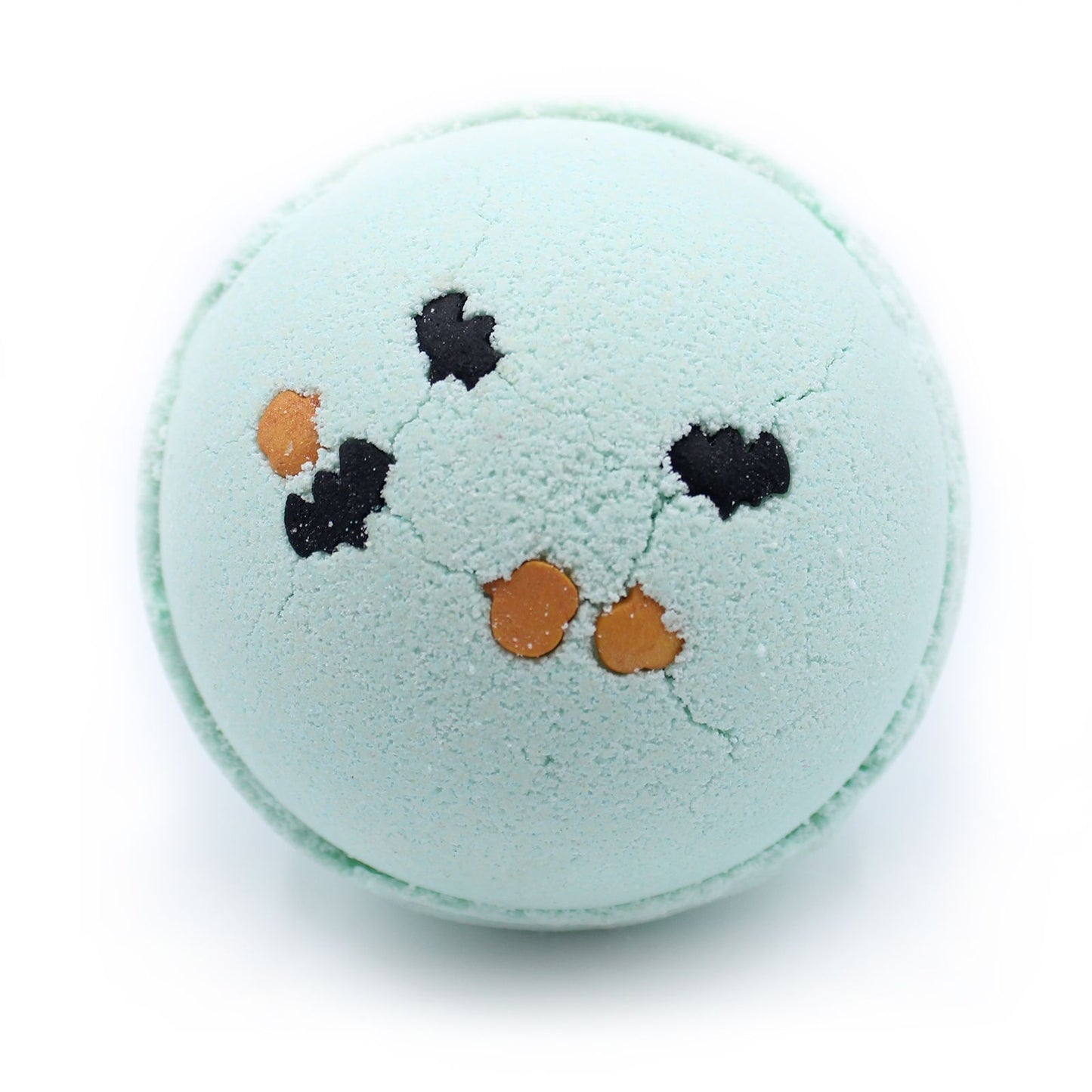 Halloween Bath Bomb – Bat & Pumpkin Sprinkles | Coconut & Lime Fragrance