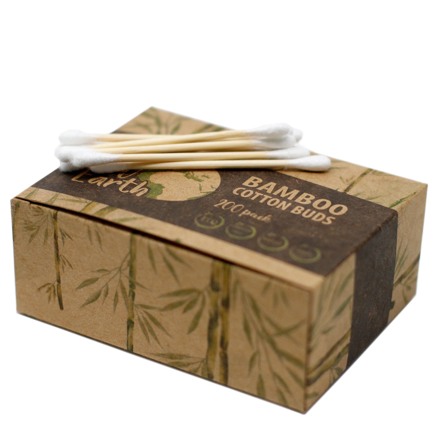 Bamboo Cotton Buds – Box of 200 | Biodegradable, Plastic-Free & Gentle