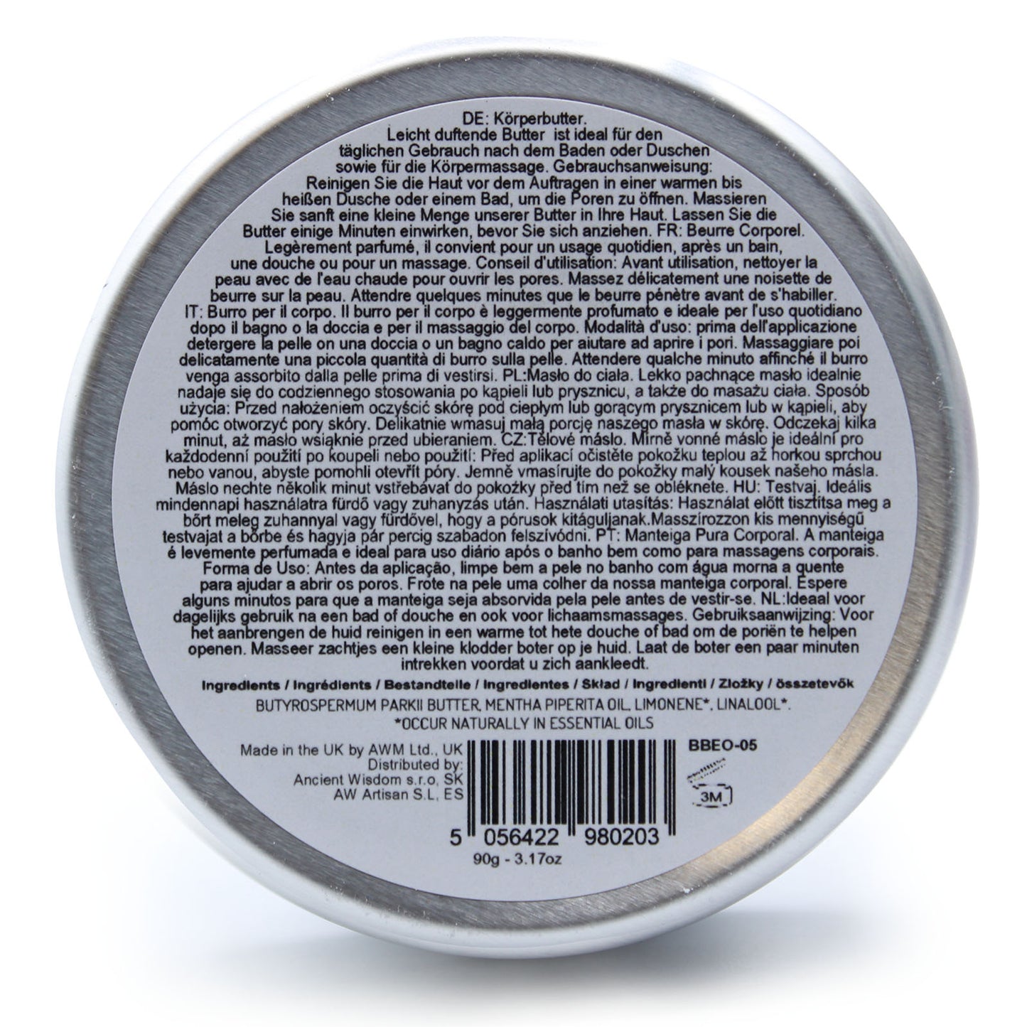 Shea Body Butter with Sandalwood Amyris Essential Oil – 90g | Grounding, Nourishing & Moisturising