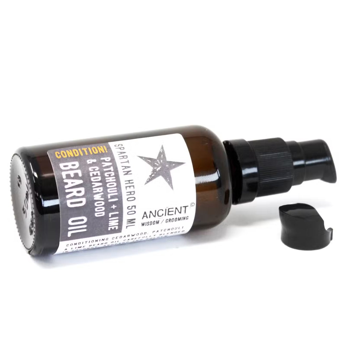 Spartan Hero Beard Oil – 50ml | Patchouli, Lime & Cedarwood Essential Oils