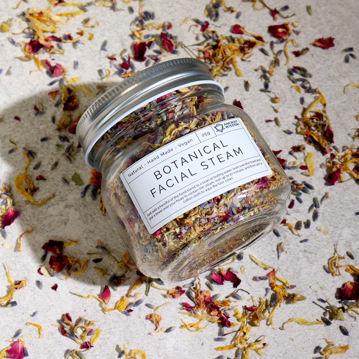 Botanical Facial Steam Blend – 250g | Lavender, Rose, Chamomile & Marigold Petals for Pore-Opening, Skin-Soothing & Aromatherapeutic Benefits