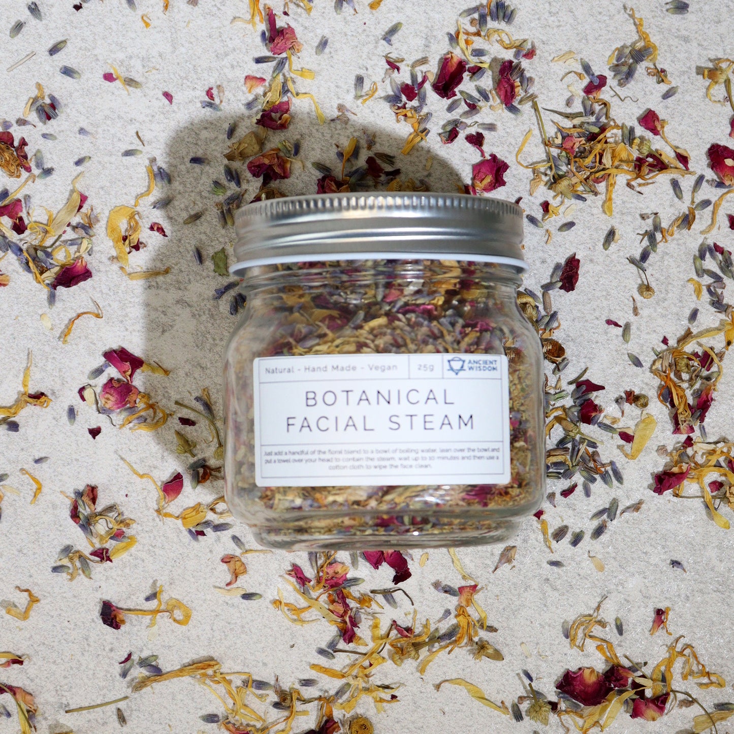 Botanical Facial Steam Blend – 250g | Lavender, Rose, Chamomile & Marigold Petals for Pore-Opening, Skin-Soothing & Aromatherapeutic Benefits