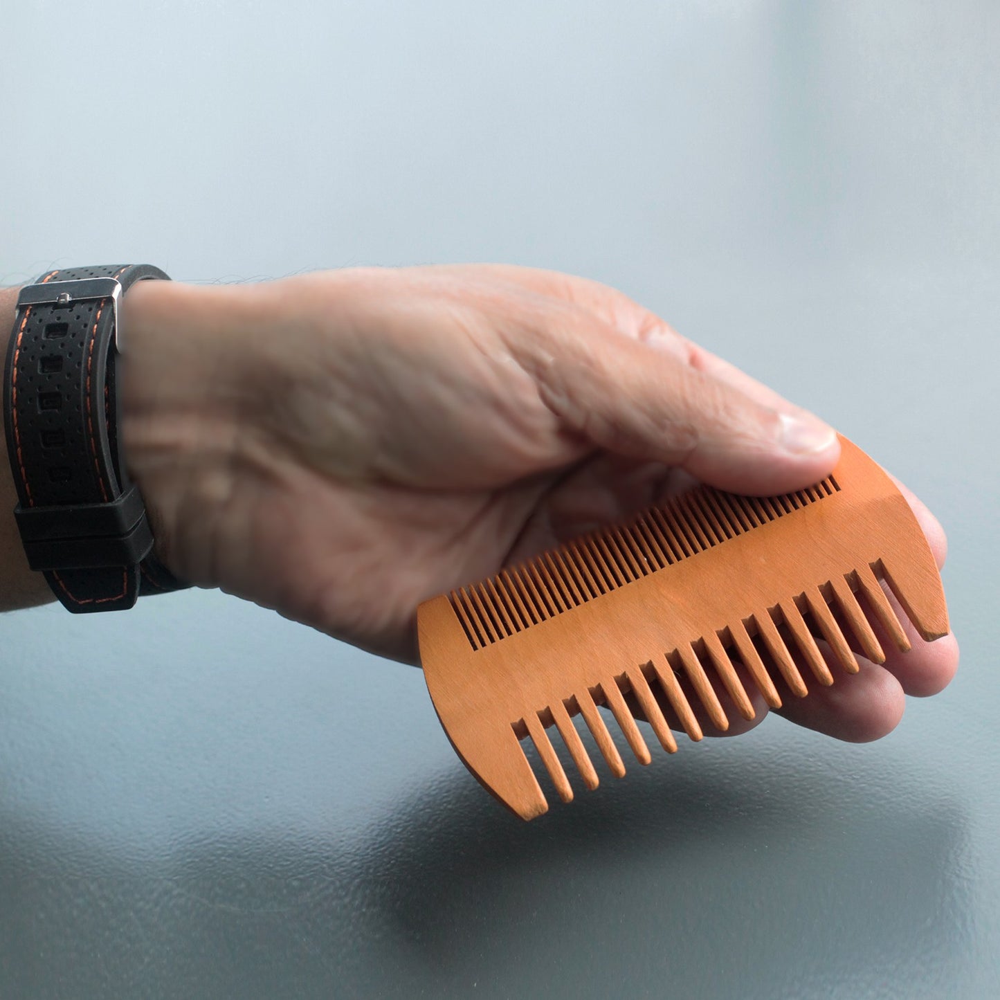 2-Sided Beard Comb – Pear Wood | Smooth Finish & Stimulates Growth