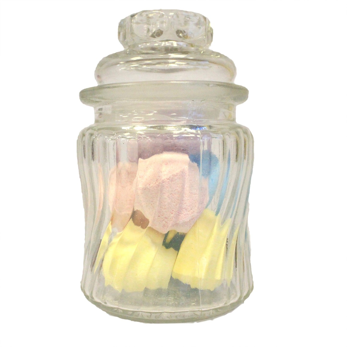 Swirl Ribbed Glass Jar with Glass Lid – Small | Complete All-Glass Look