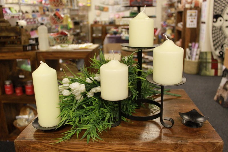 Ivory Church Candle – 3 Wicks (200x150mm) | 100 Hour Burn Time
