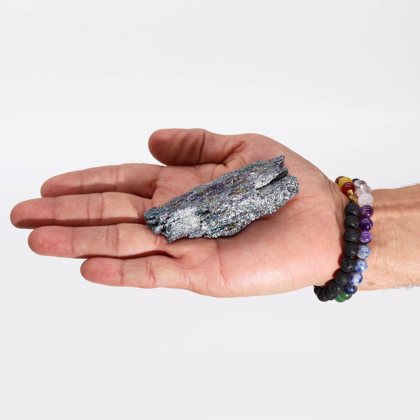 Enhanced Titanium Quartz – Subtle Iridescent Finish | Treated Quartz Display Piece
