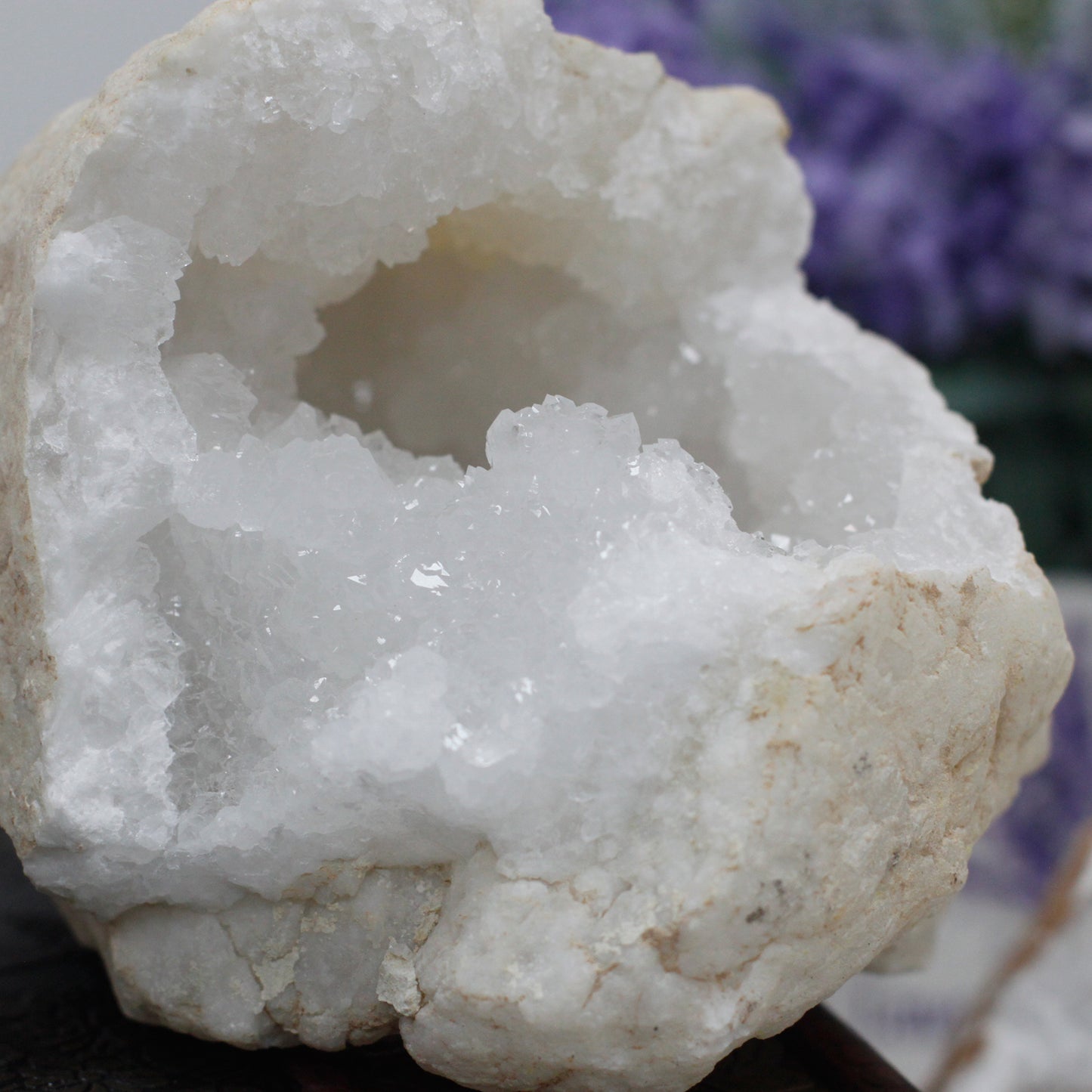 Natural Calcite Geode – Small | Raw Crystal Formation