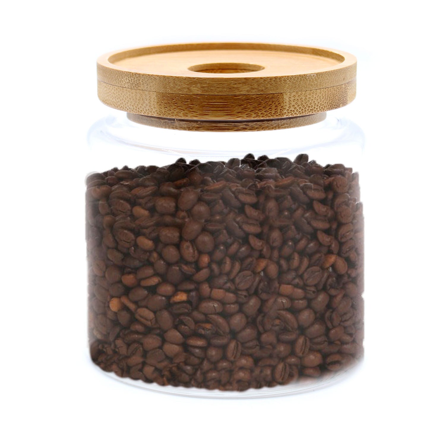 Cottage Bamboo Lid Glass Storage Jar – Small | Borosilicate Glass & Eco-Friendly Lid