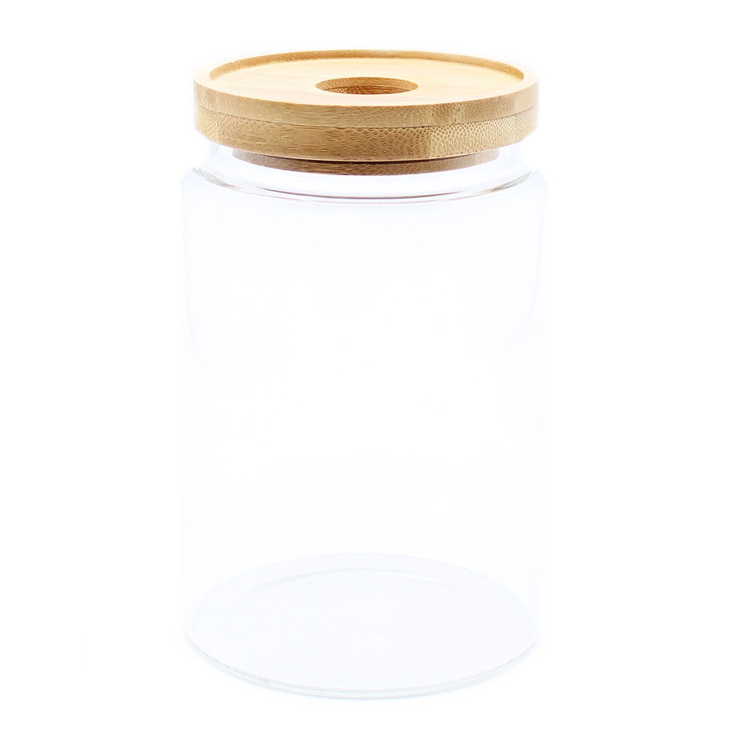 Cottage Bamboo Lid Glass Storage Jar – Medium | Borosilicate Glass & Eco-Friendly Lid