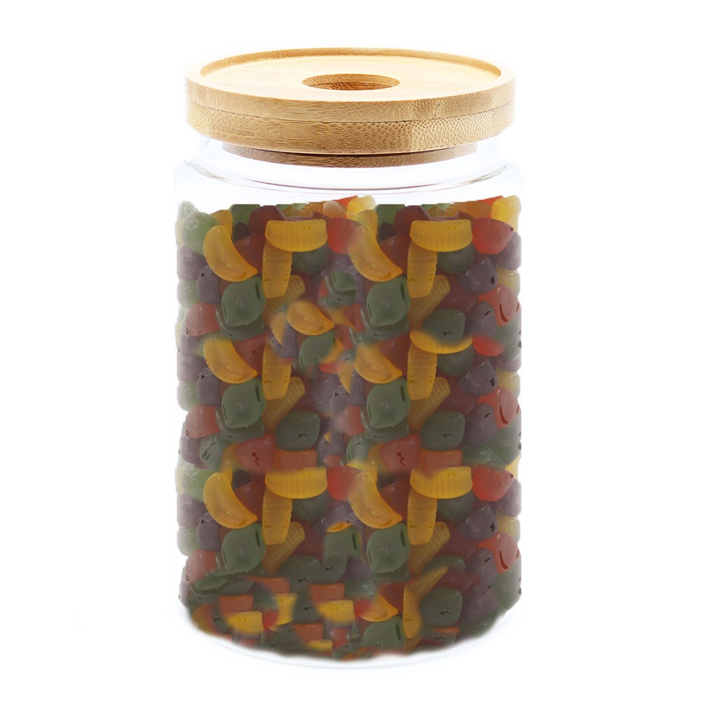 Cottage Bamboo Lid Glass Storage Jar – Medium | Borosilicate Glass & Eco-Friendly Lid