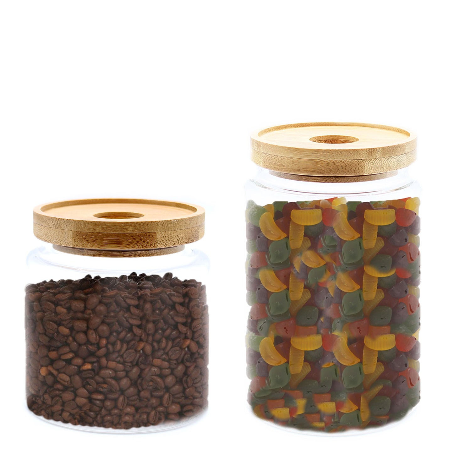Cottage Bamboo Lid Glass Storage Jar – Medium | Borosilicate Glass & Eco-Friendly Lid