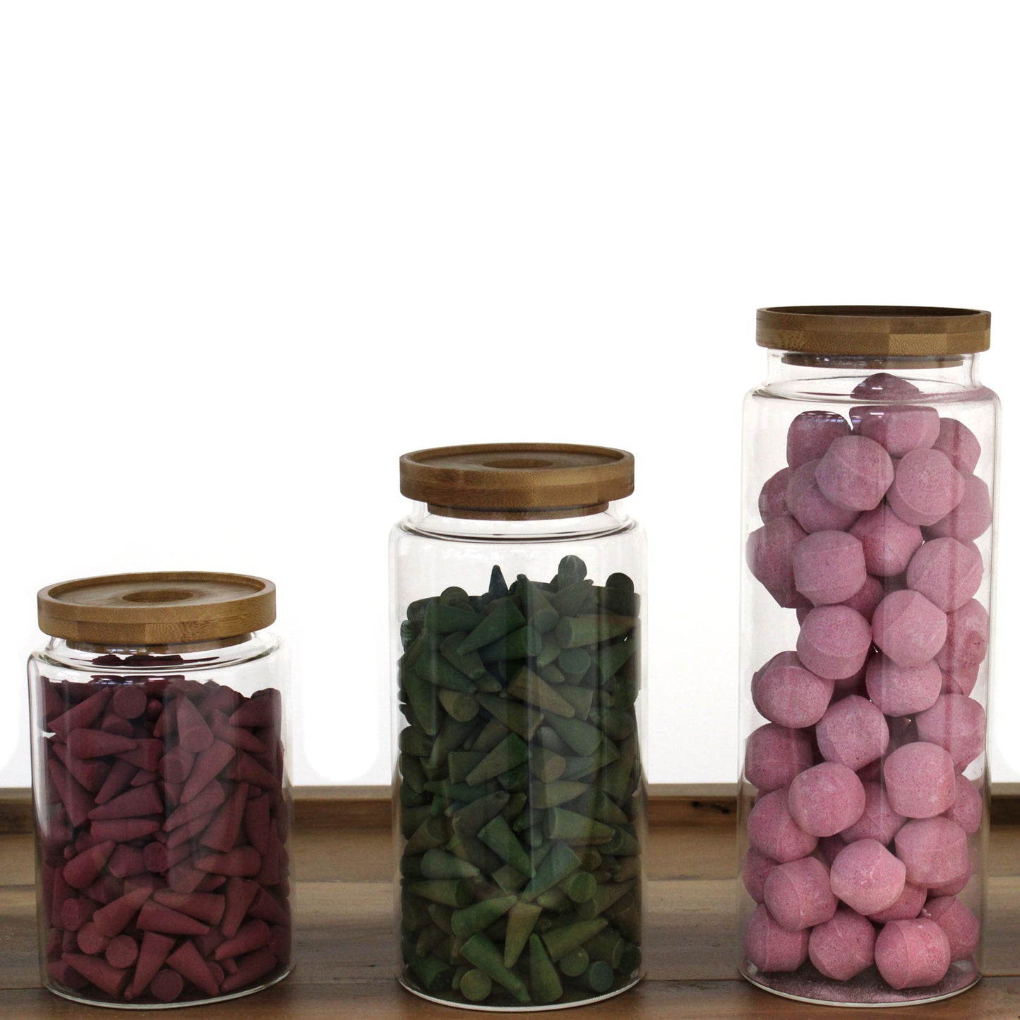 Cottage Bamboo Lid Glass Storage Jar – Medium | Borosilicate Glass & Eco-Friendly Lid