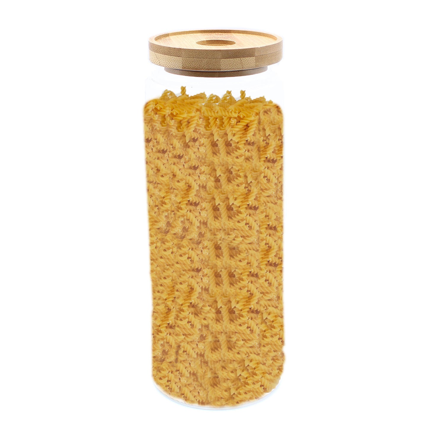 Cottage Bamboo Lid Glass Storage Jar – Large | Borosilicate Glass & Eco-Friendly Lid