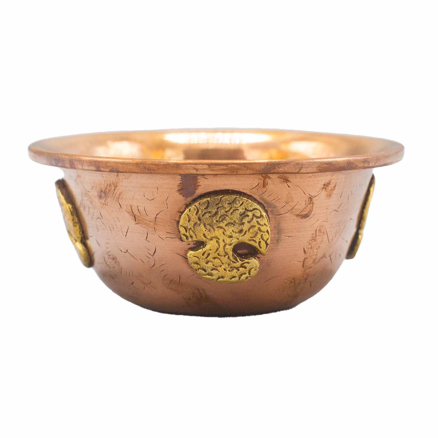 Copper-Tone Ritual Offering Bowl – Tree of Life Design | Vessel for Incense & Ritual Use