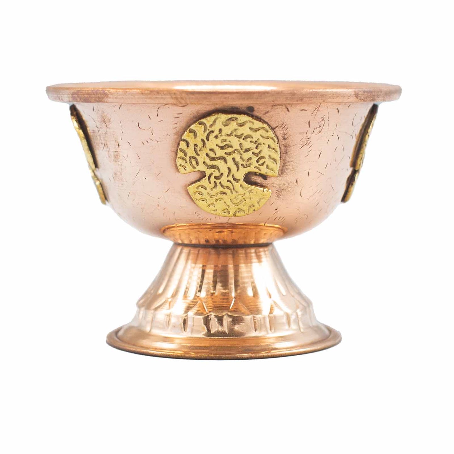 Copper-Tone Ritual Offering Chalice – Tree of Life Design | Vessel for Incense & Ritual Use