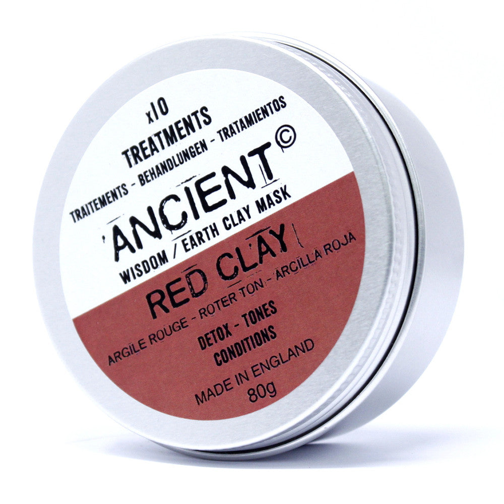 Red Kaolin Clay Mask Powder – 80g | Detoxifying & Circulation Boosting