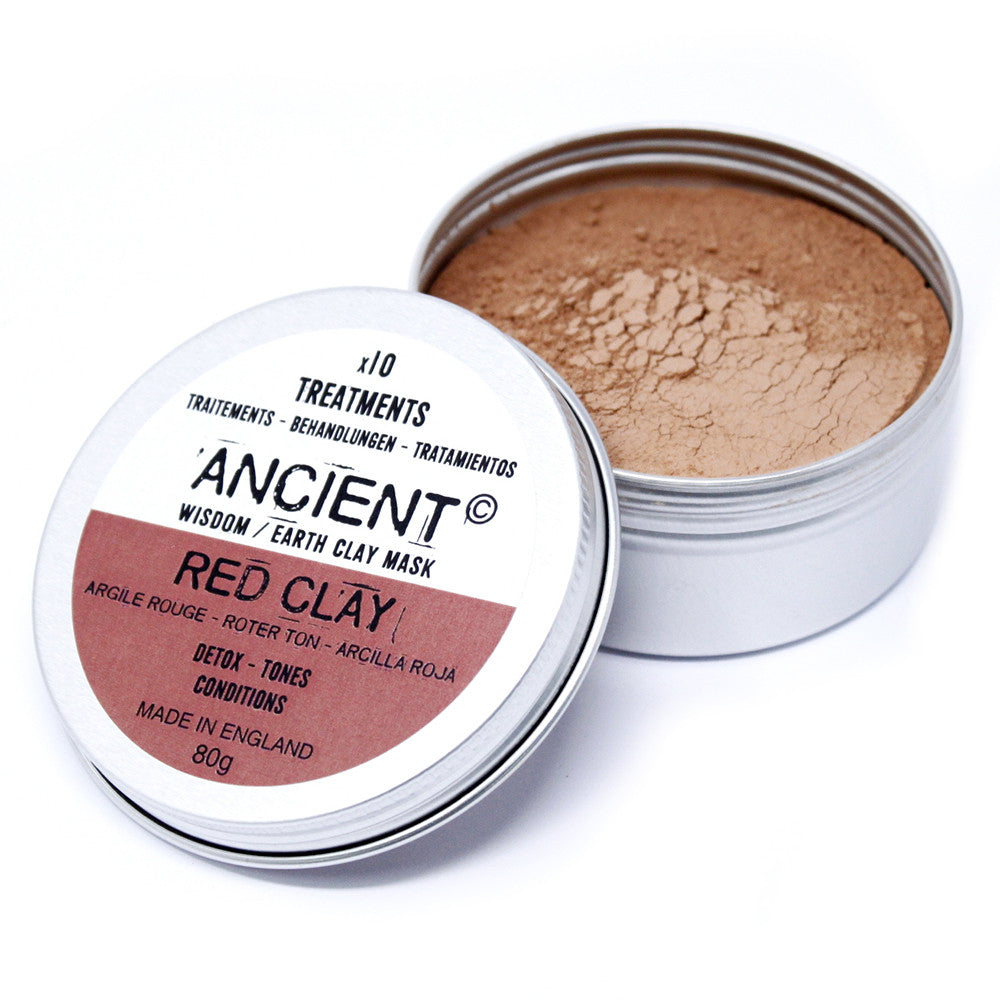 Red Kaolin Clay Mask Powder – 80g | Detoxifying & Circulation Boosting