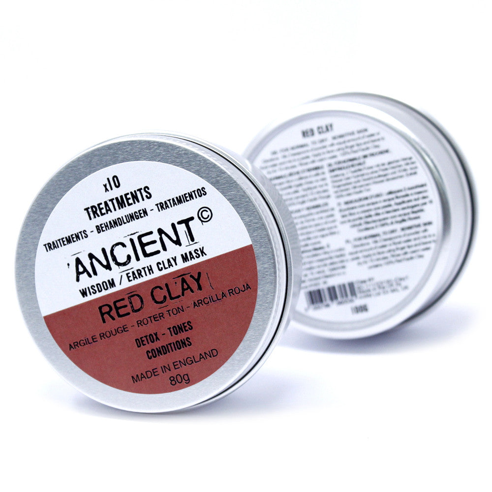 Red Kaolin Clay Mask Powder – 80g | Detoxifying & Circulation Boosting