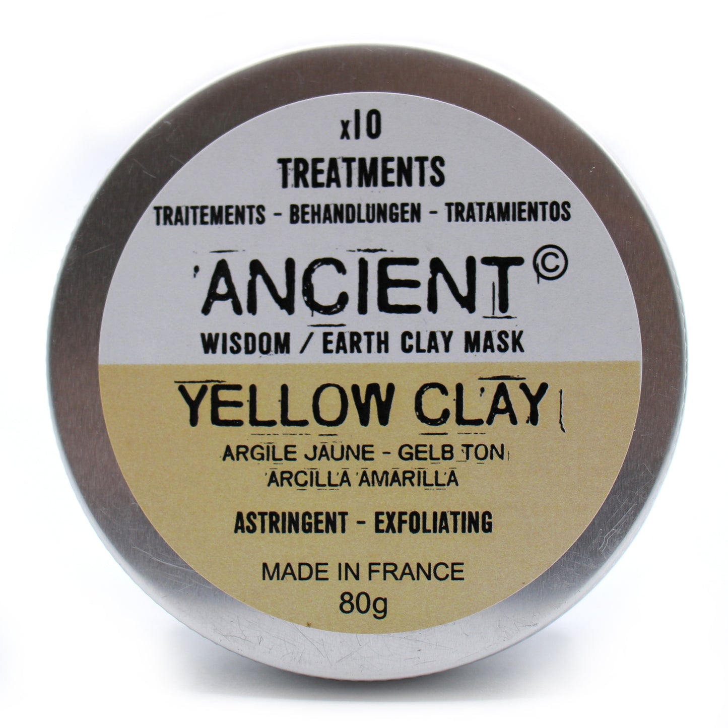 French Yellow Clay Mask Powder – 80g | Detox & Exfoliate