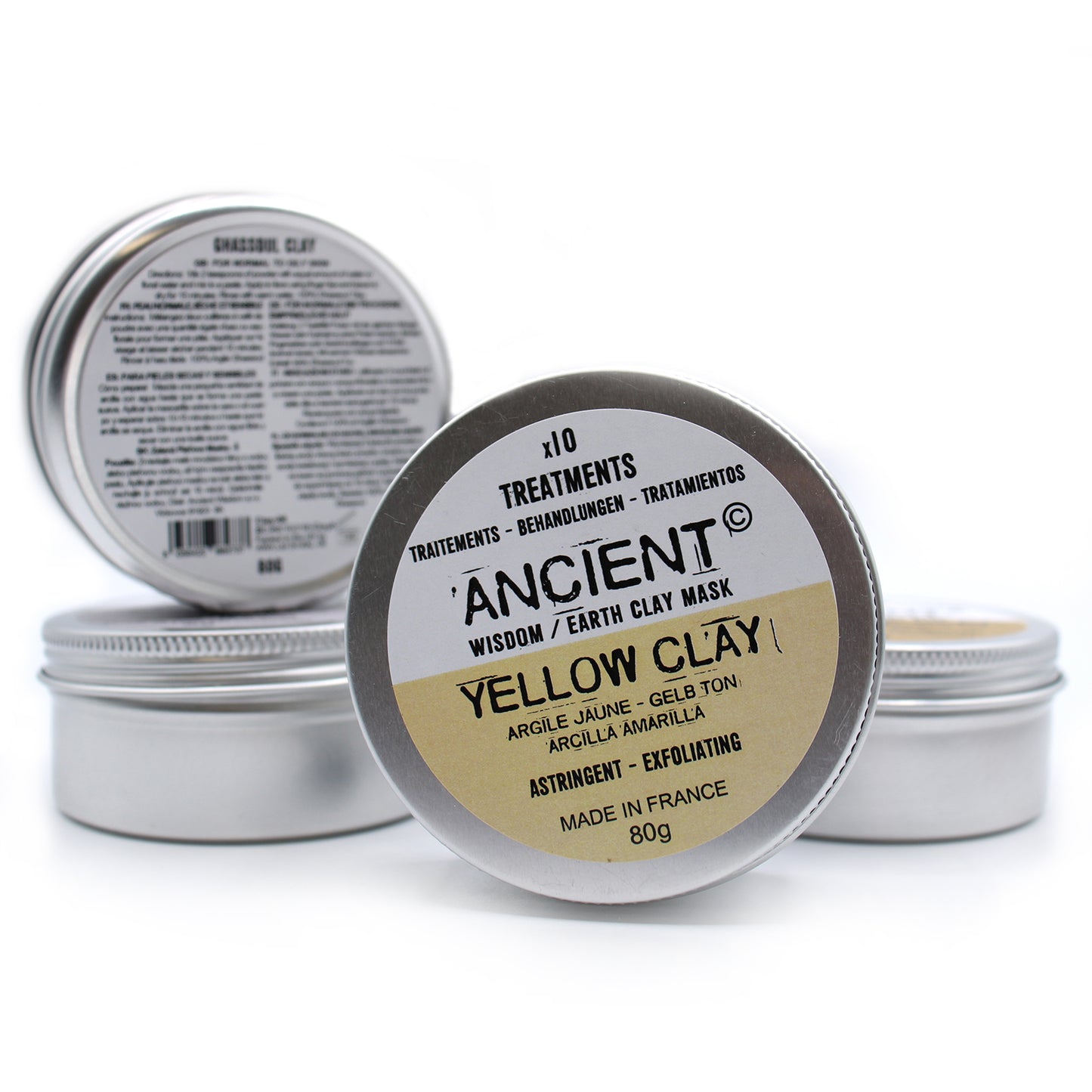 French Yellow Clay Mask Powder – 80g | Detox & Exfoliate