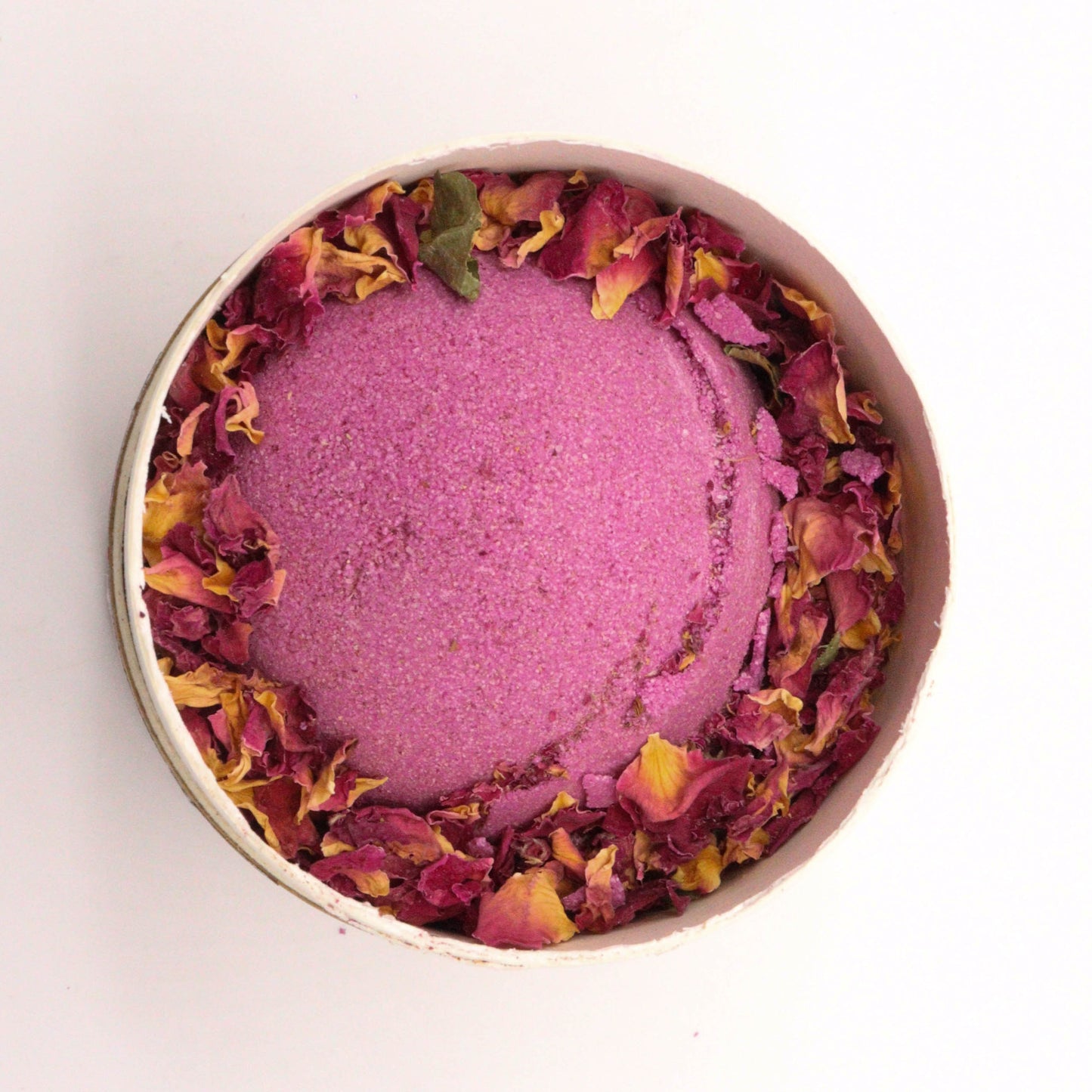 Cupid's Self Care Aromatherapy Bath Set – Bath Bomb, Himalayan Salt & Dried Flowers | Ylang Ylang & Ginger Essential Oils with Rose Petals