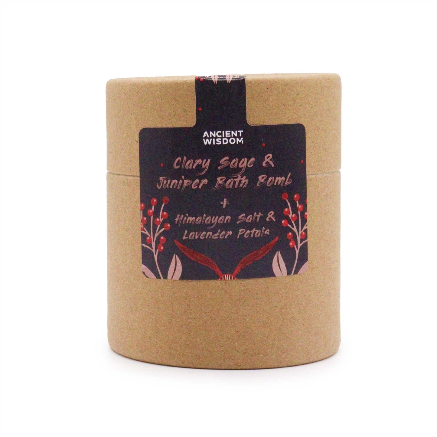 Enchanting Heart Heaven Aromatherapy Bath Set – Bath Bomb, Himalayan Salt & Dried Flowers | Clary Sage & Juniper Berry Essential Oils with Lavender Petals