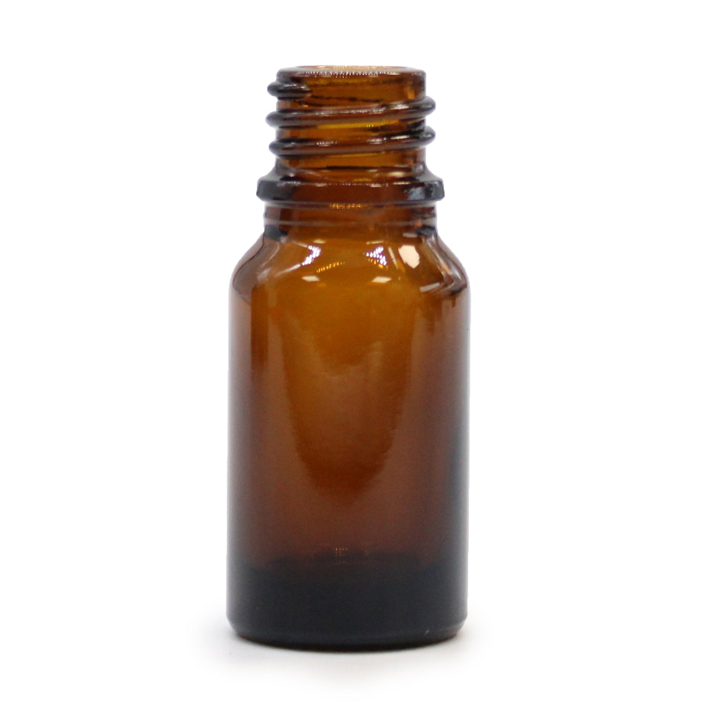 Amber Glass Bottle (No Lid) – 10ml | UV Protection for Essential Oils