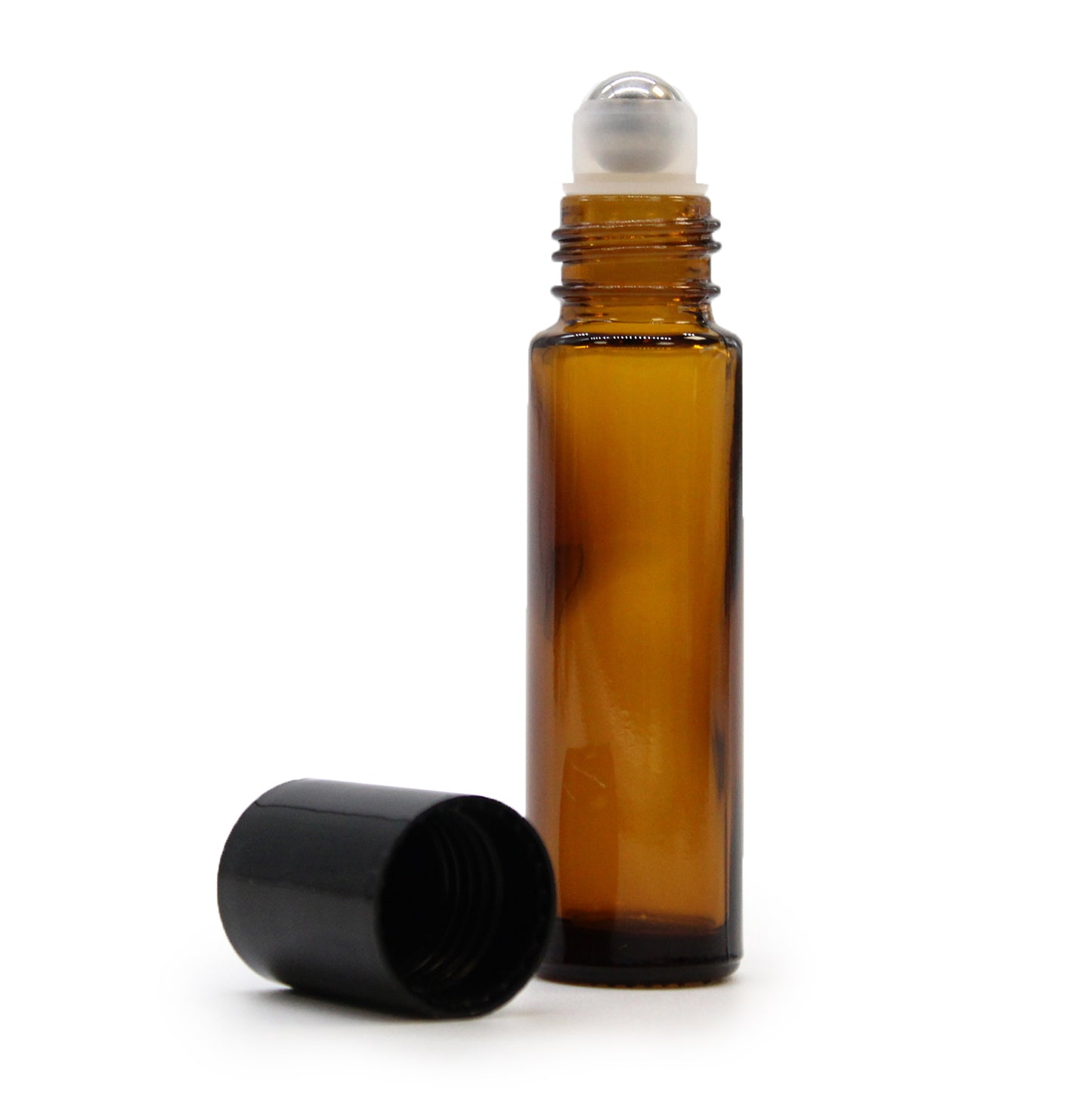 Amber Glass Roller Bottle – 10ml | Essential Oil Blend Container