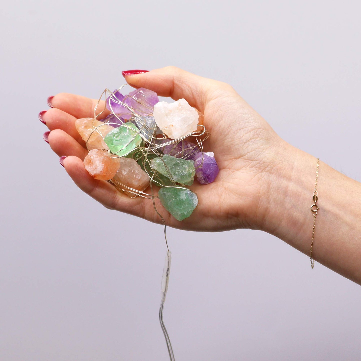 Gemstone Enchantment Lights – Mixed | USB Crystal String Lights